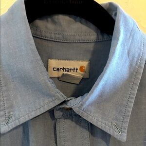 Carhartt 100% cotton denim button down